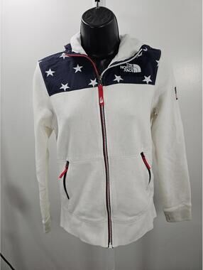 The North Face Girl's 2018 Winter Olympics  Hoodie with American Flag Design